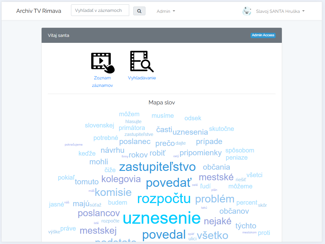 Archív TV Rimava — Videoarchív mestského zastupiteľstva — 1/3